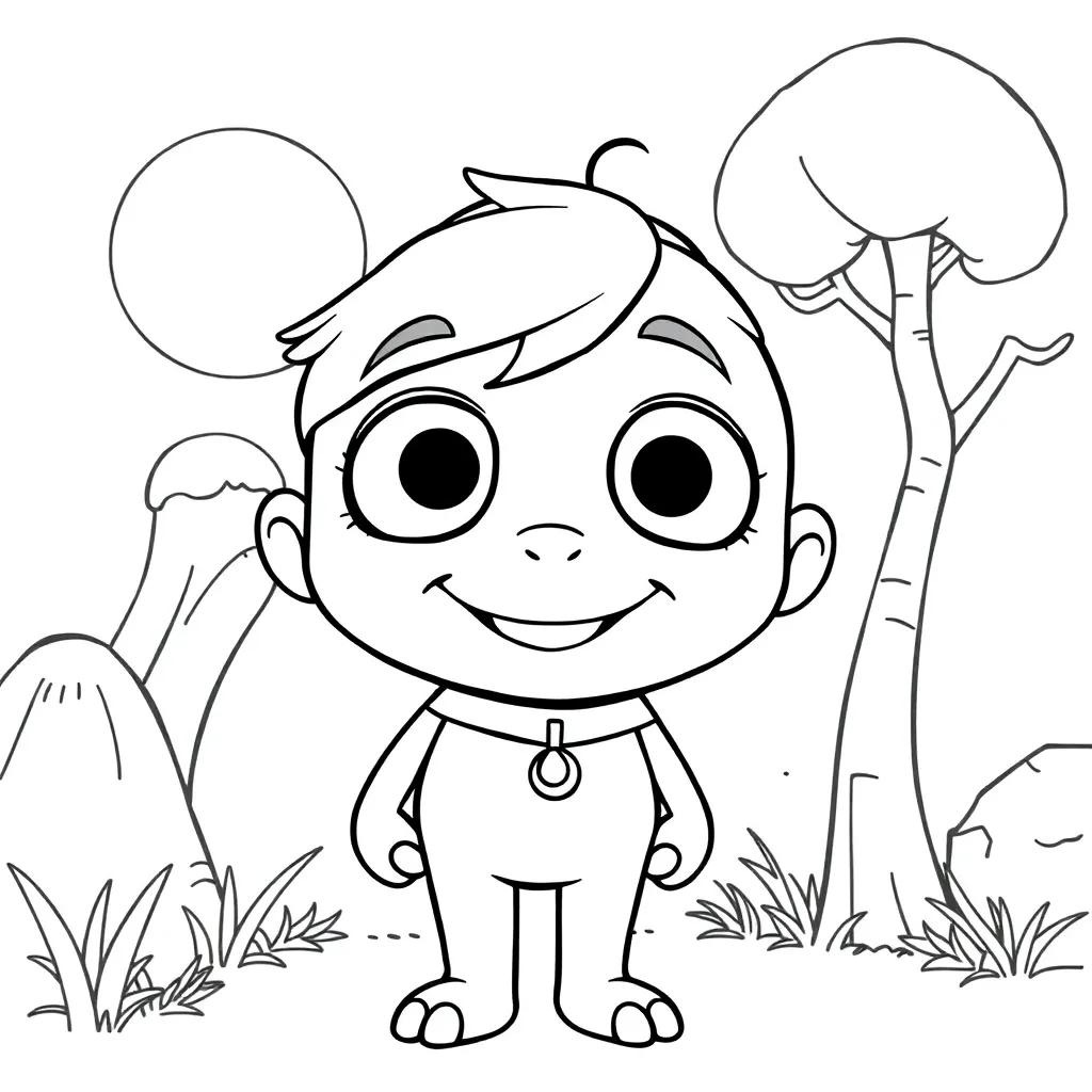 Pixar coloring page