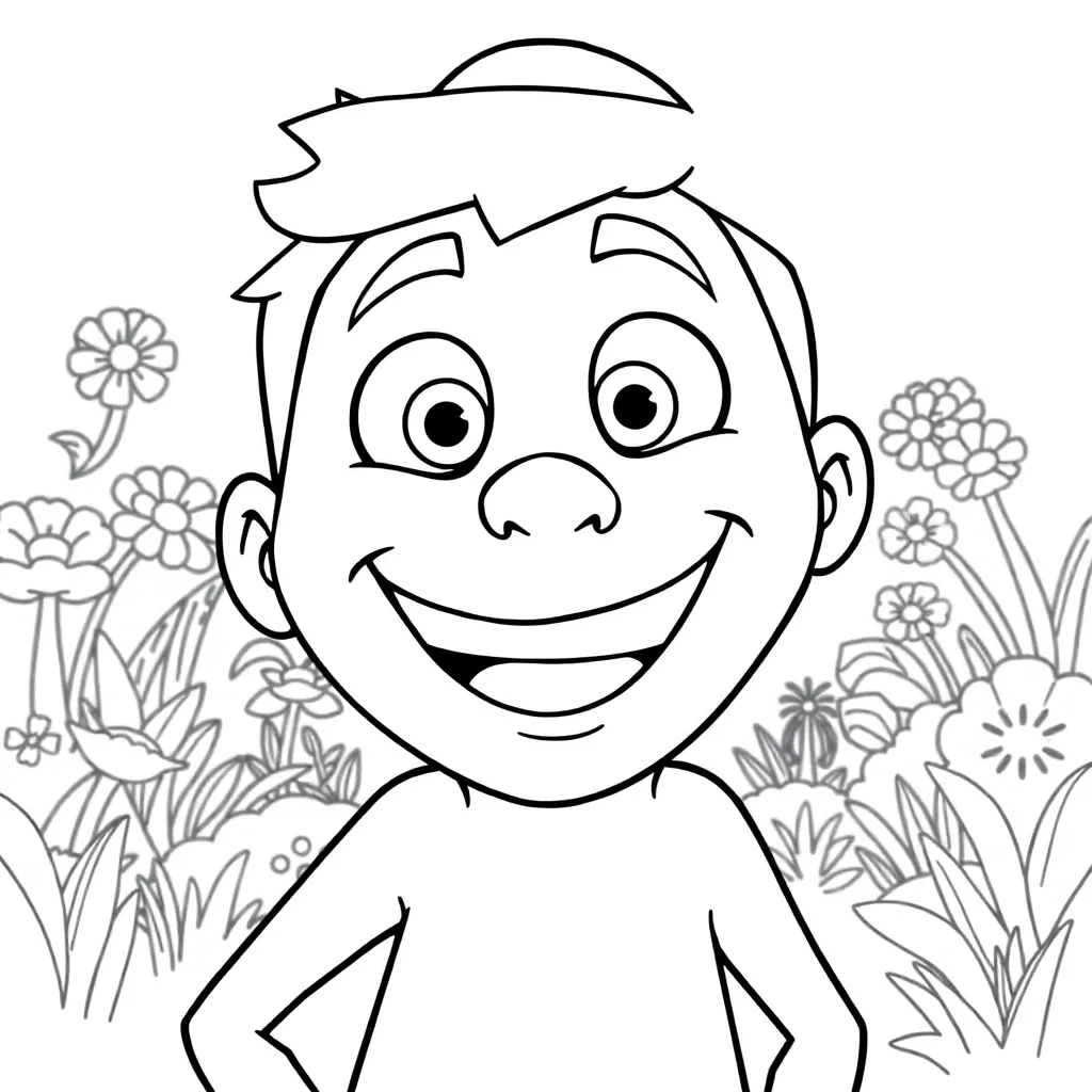 Pixar coloring page