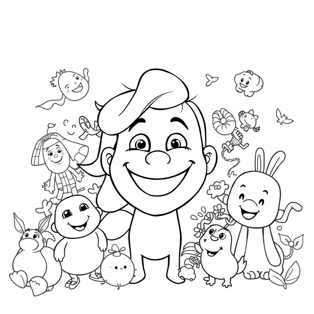 Pixar coloring page