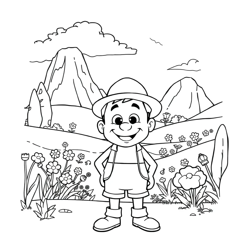 Pixar coloring page