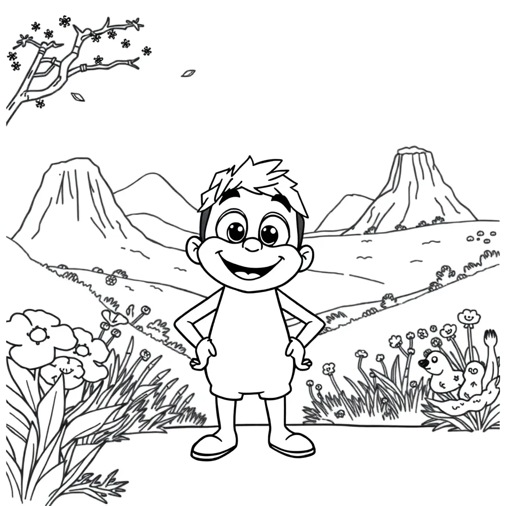 Pixar coloring page