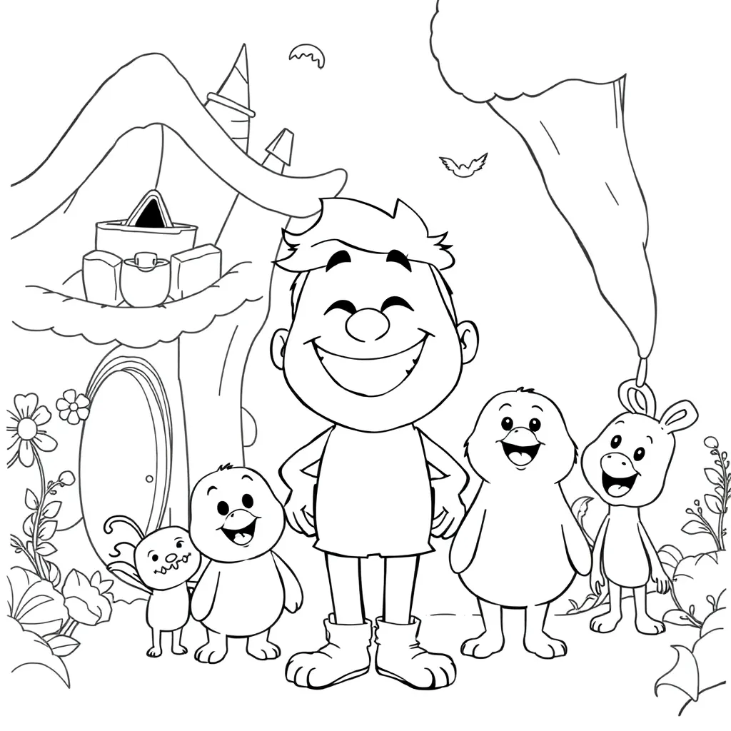 Pixar coloring page
