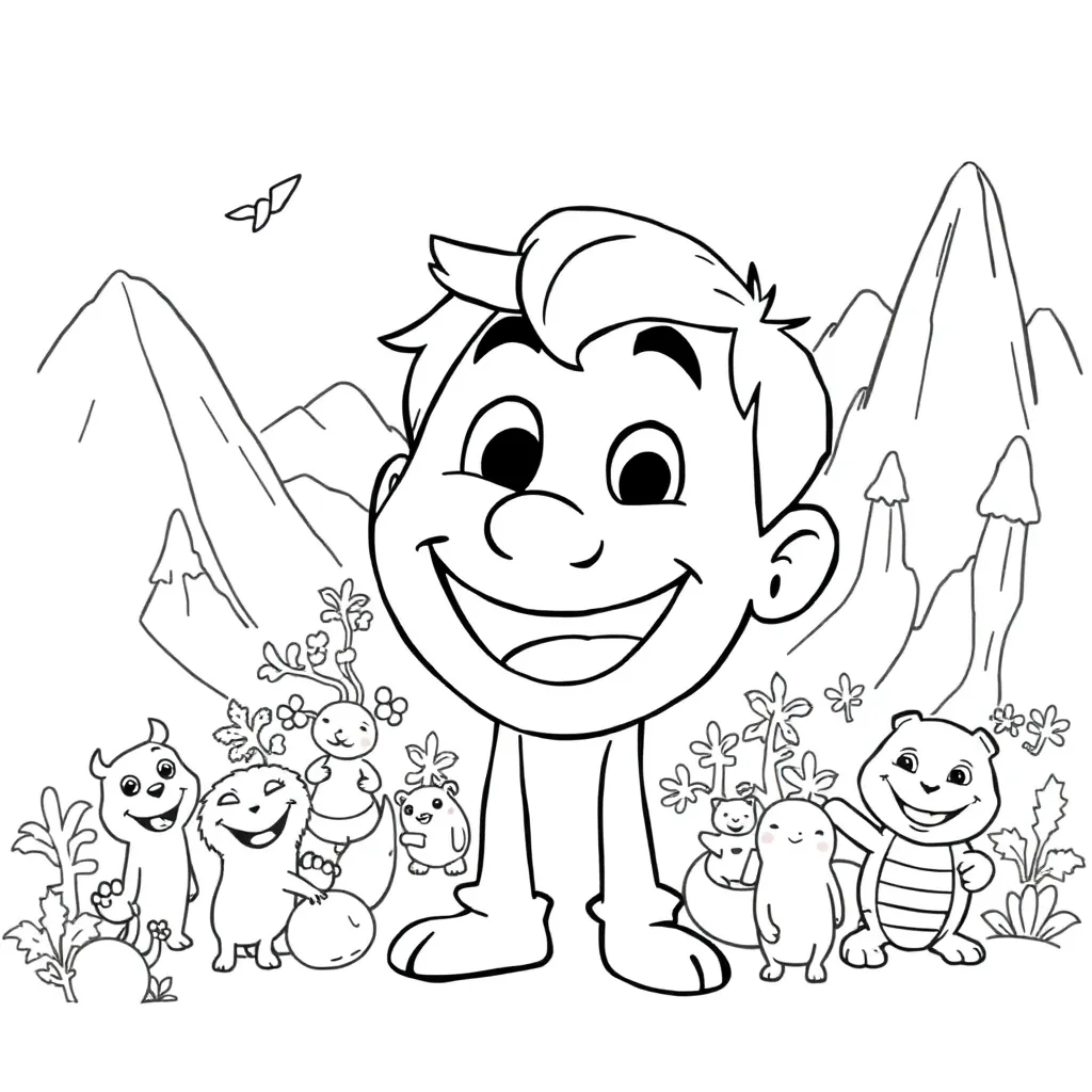 Pixar coloring page