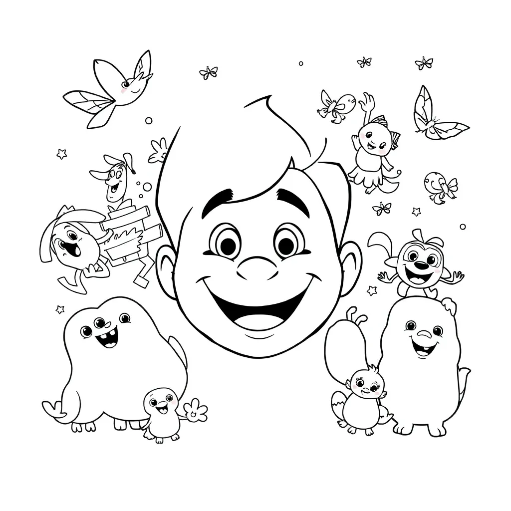 Pixar coloring page