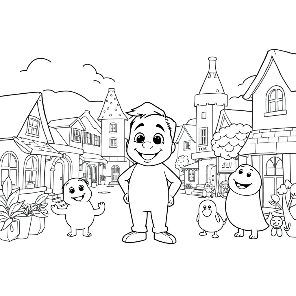 Pixar coloring page