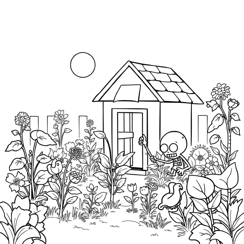 Plants vs Zombies coloring page