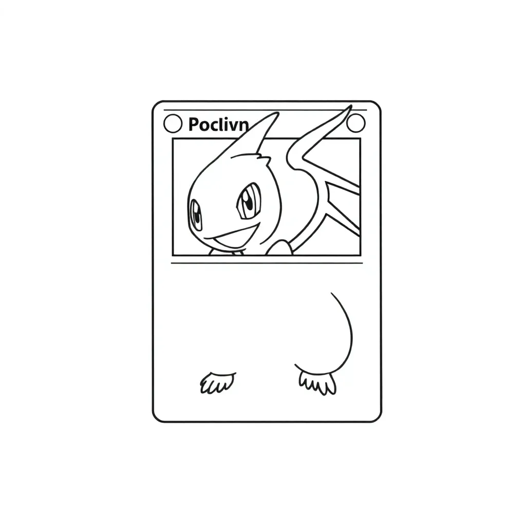 Pokemon Card coloring page