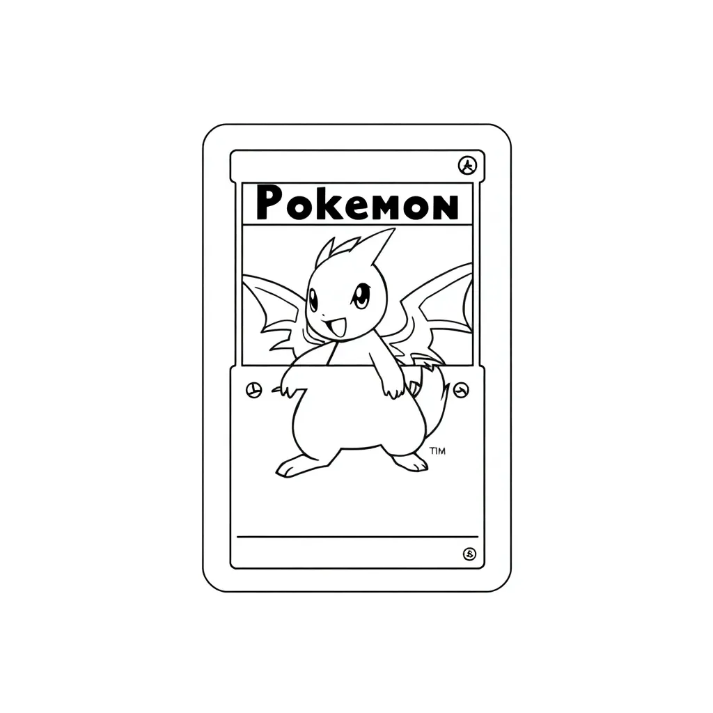 Pokemon Card coloring page