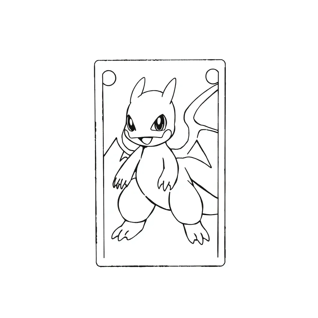 Pokemon Card coloring page