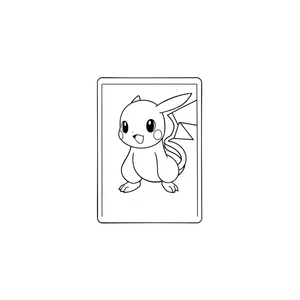Pokemon Card coloring page