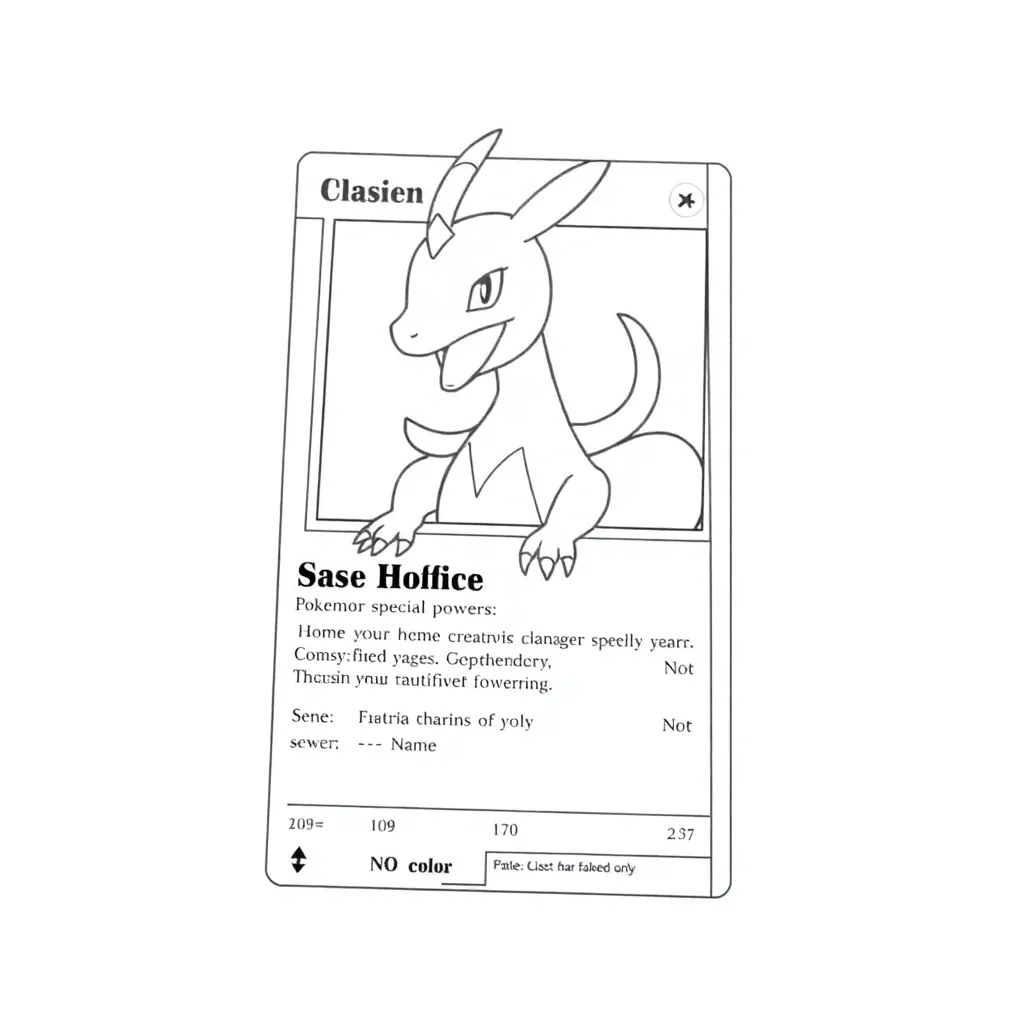 Pokemon Card coloring page