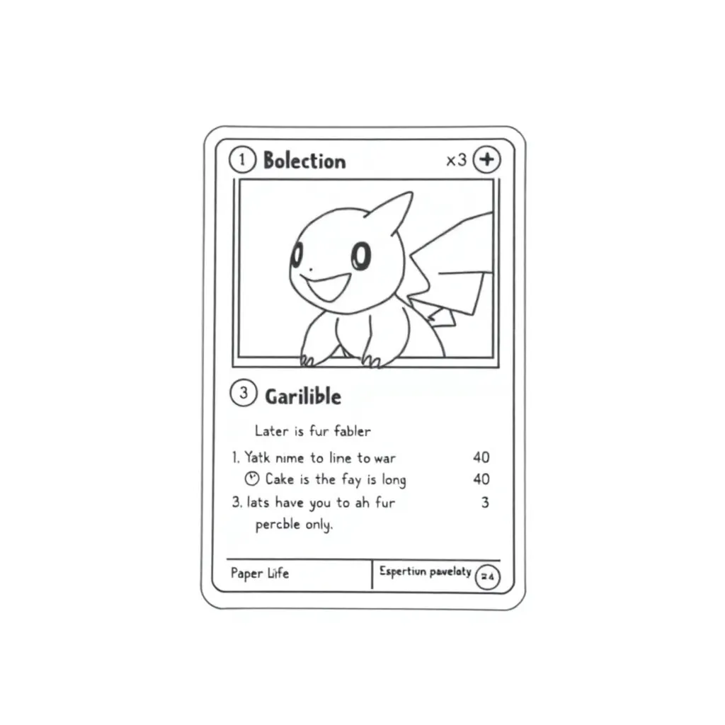 Pokemon Card coloring page