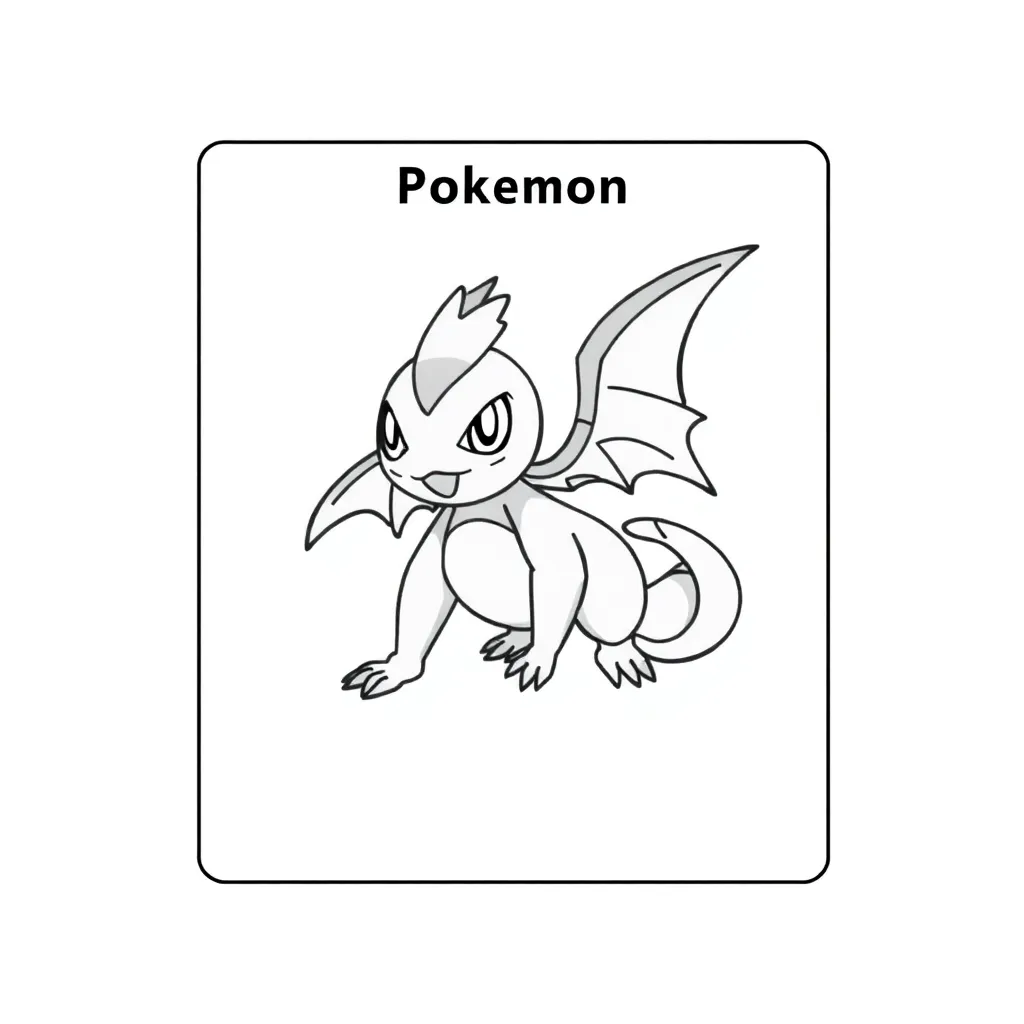 Pokemon Card coloring page