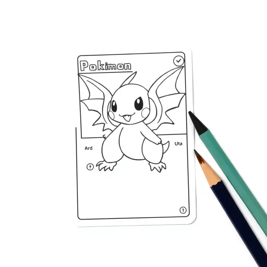 Pokemon Card coloring page