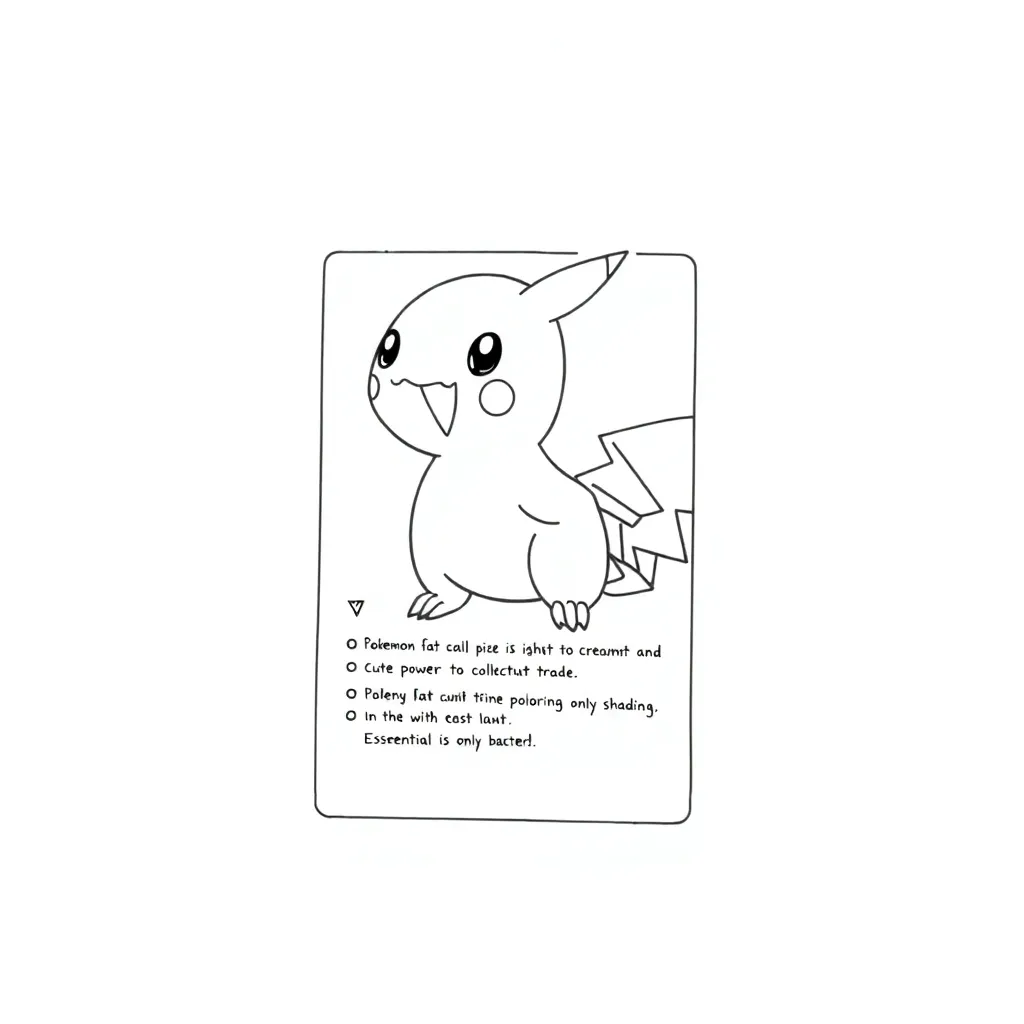 Pokemon Card coloring page