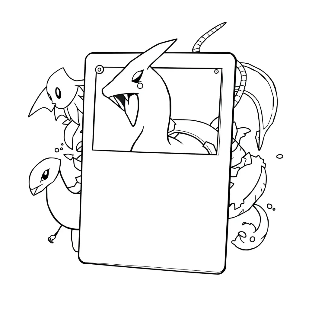Pokemon Card coloring page