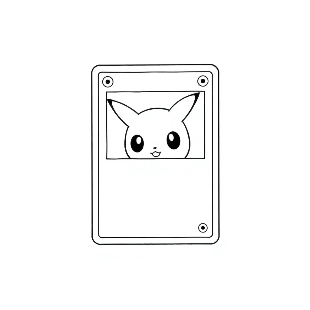 Pokemon Card coloring page