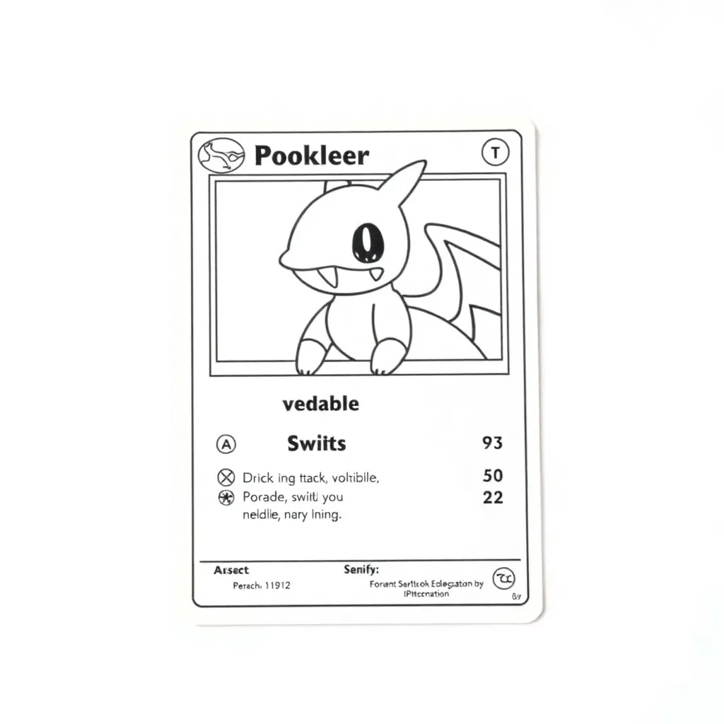 Pokemon Card coloring page
