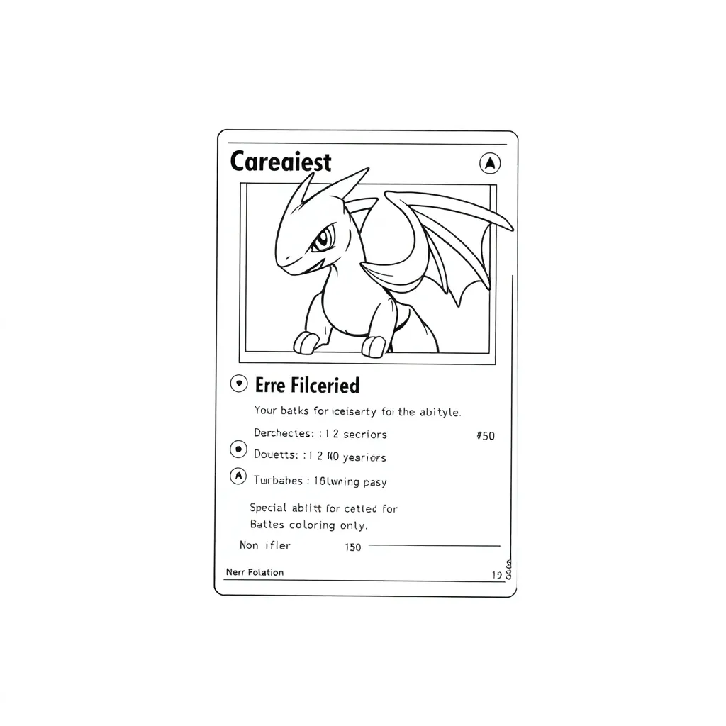 Pokemon Card coloring page