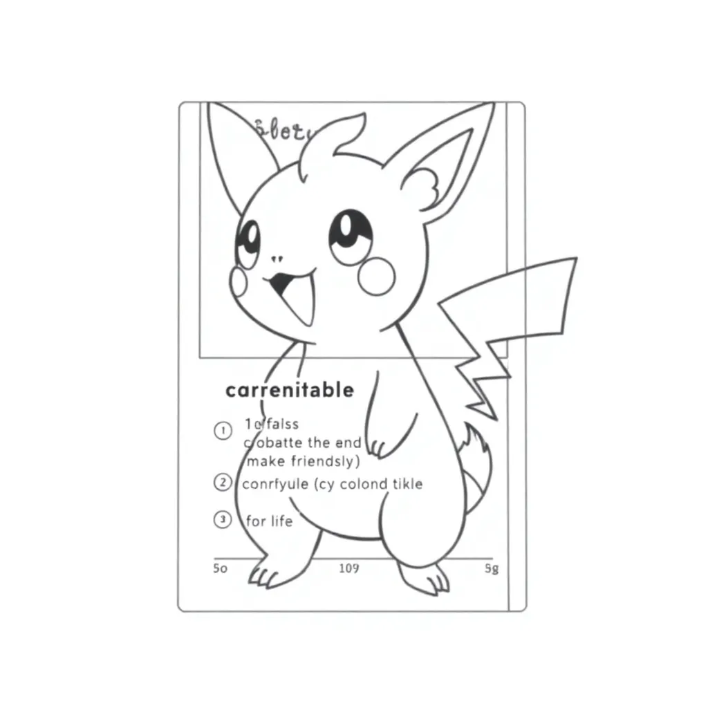 Pokemon Card coloring page