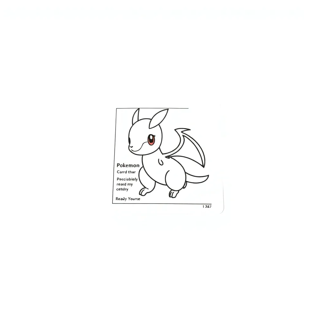 Pokemon Card coloring page