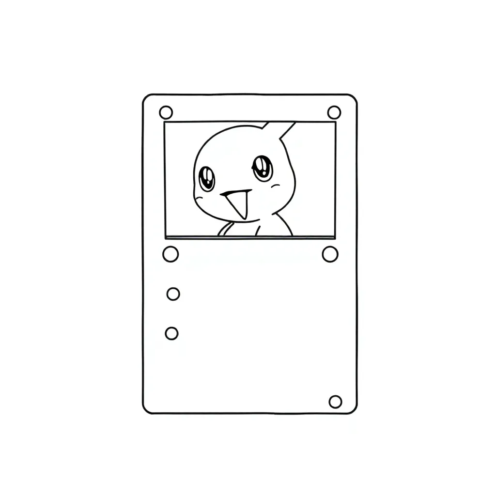 Pokemon Card coloring page