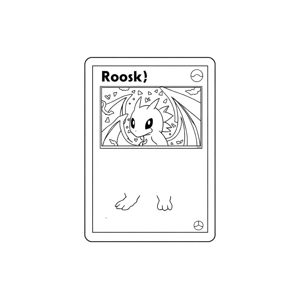 Pokemon Card coloring page