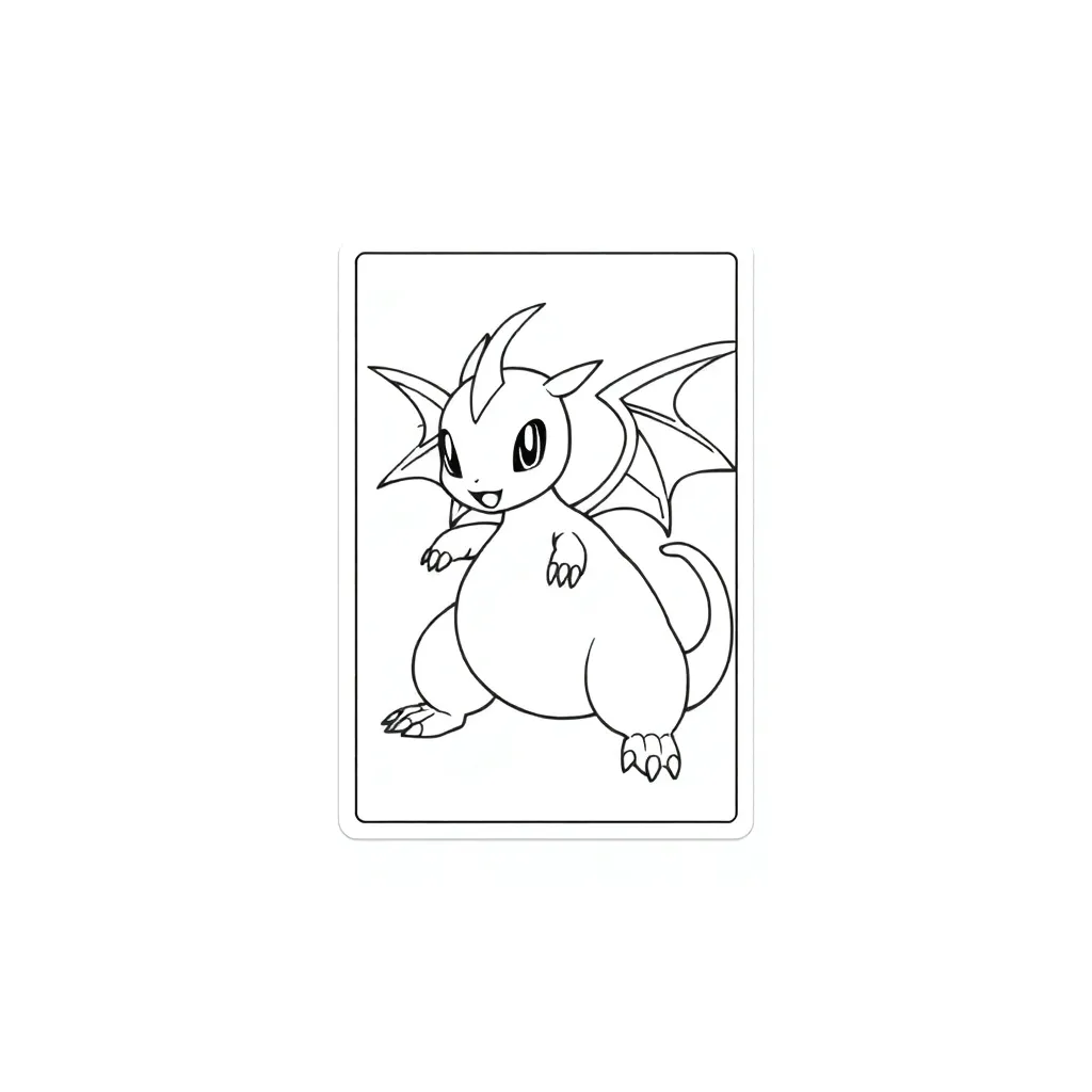 Pokemon Card coloring page