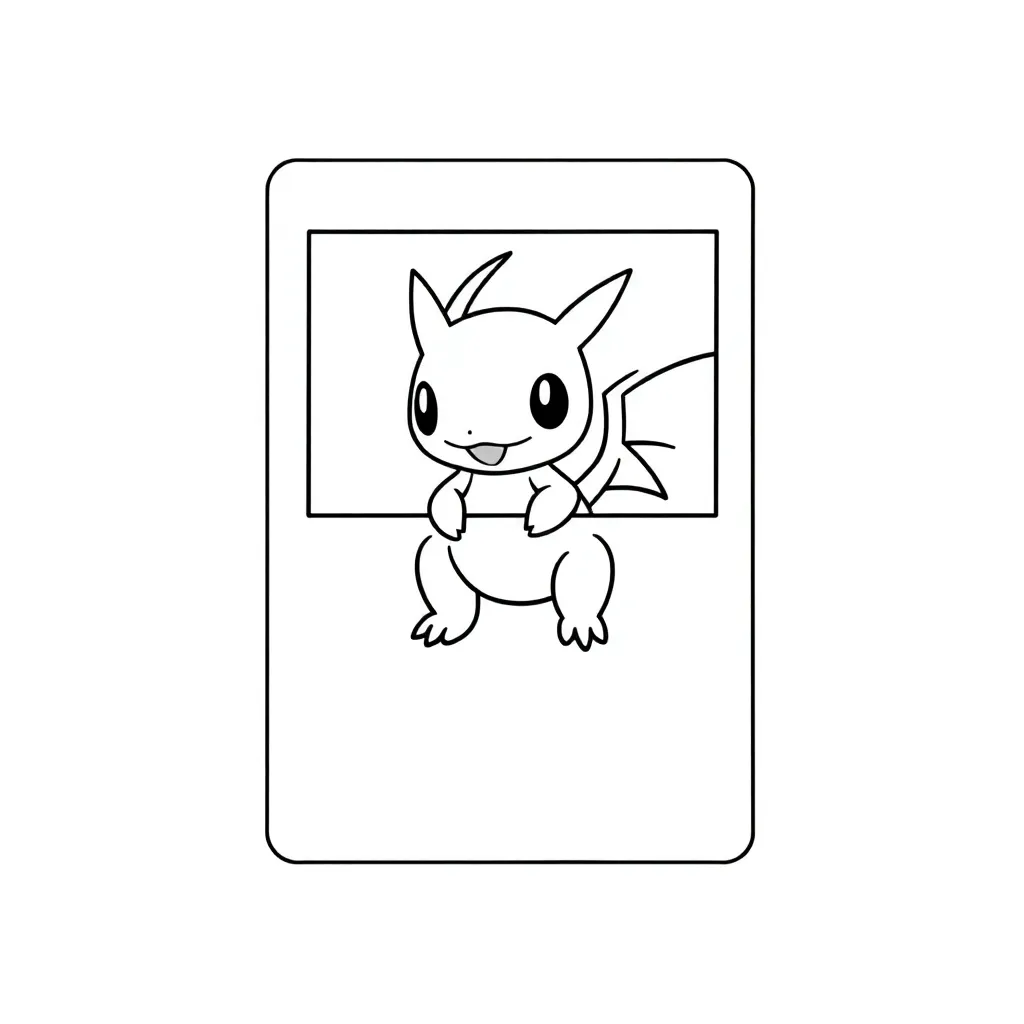 Pokemon Card coloring page