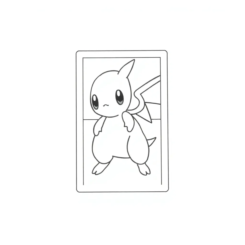 Pokemon Card coloring page