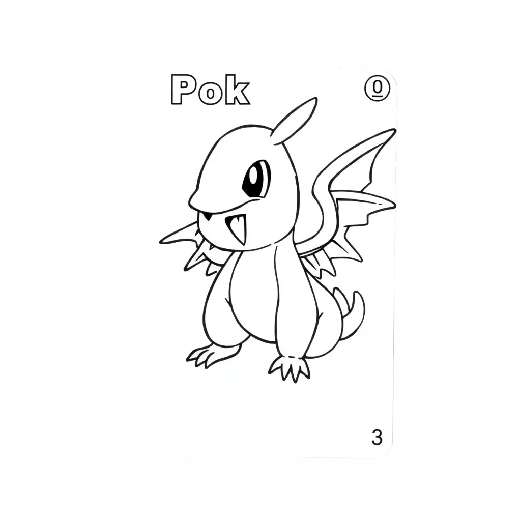 Pokemon Card coloring page