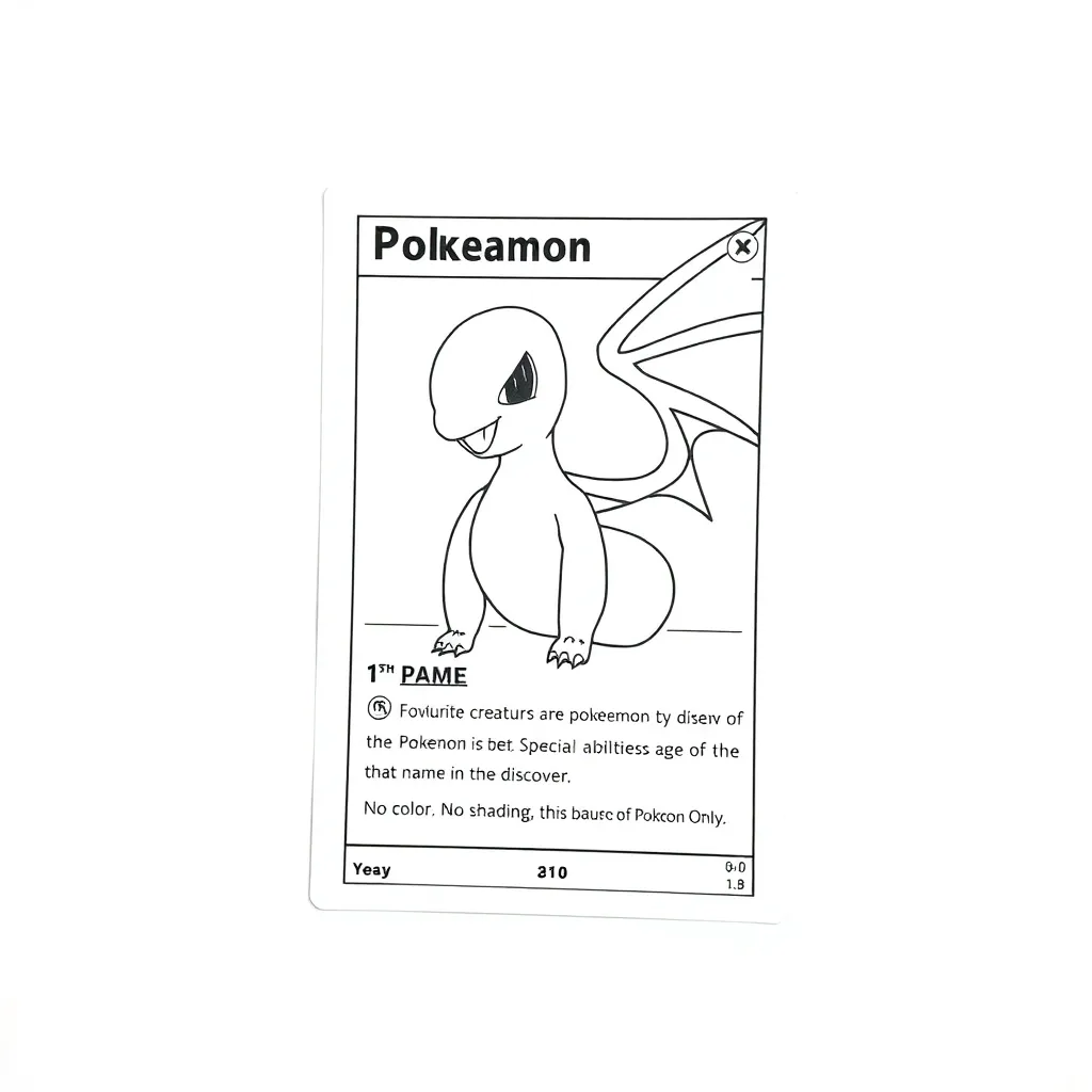 Pokemon Card coloring page