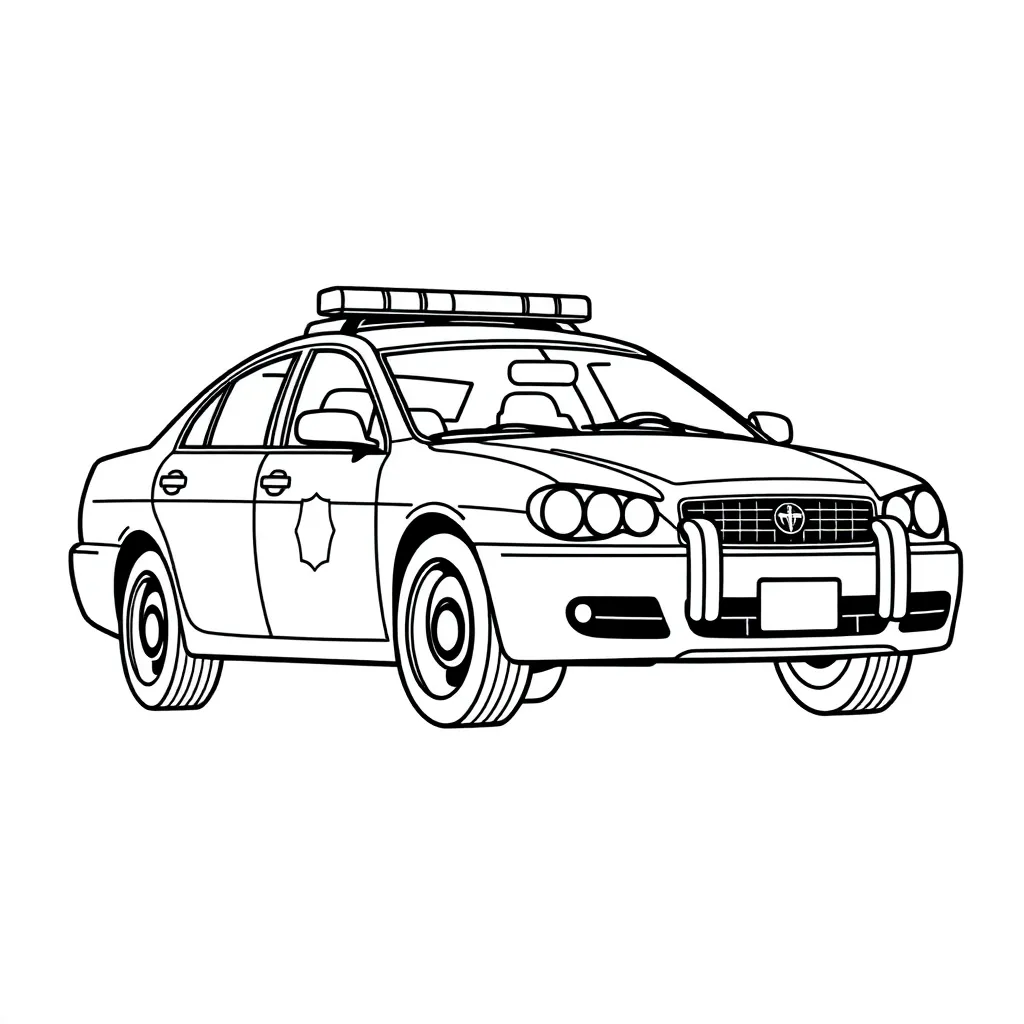 Police Car coloring page