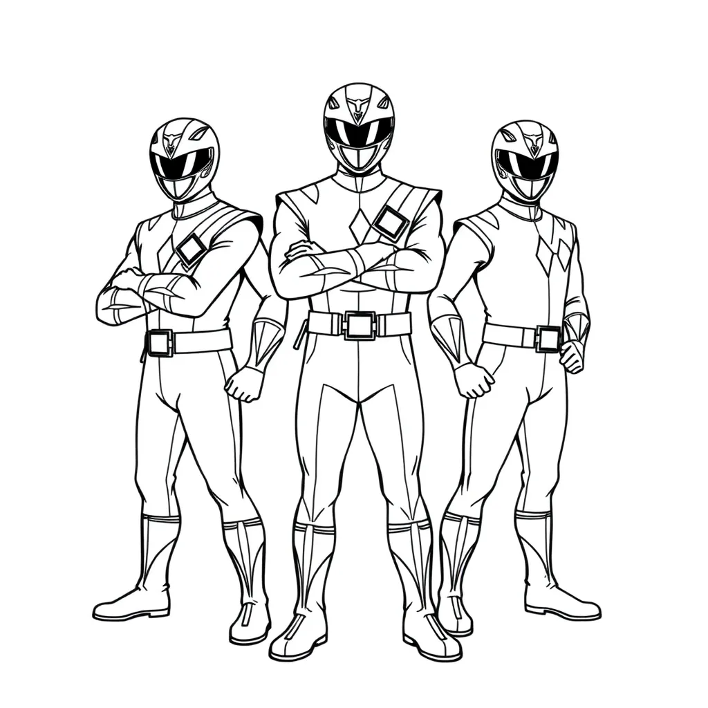 Power Rangers coloring page