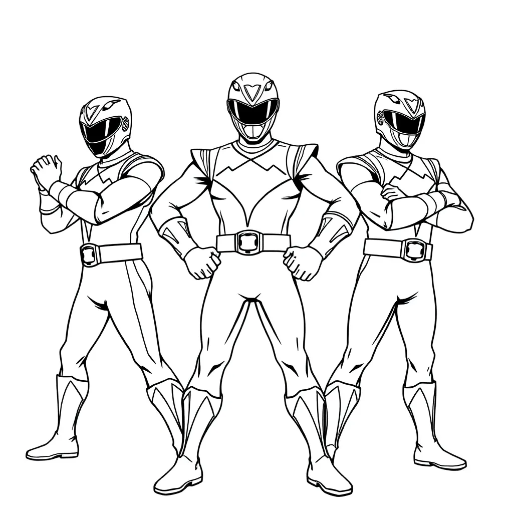 Power Rangers coloring page
