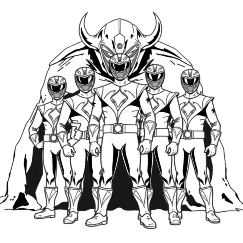 Power Rangers coloring page