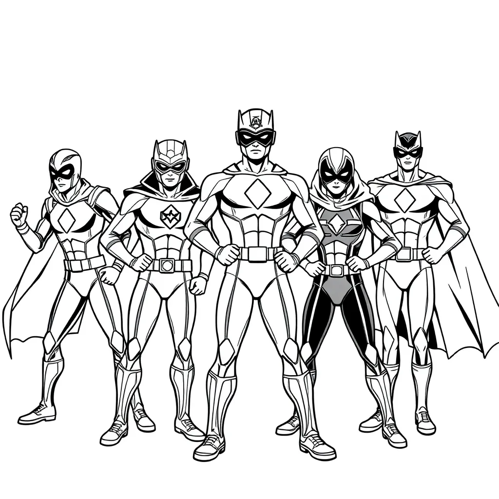 Power Rangers coloring page