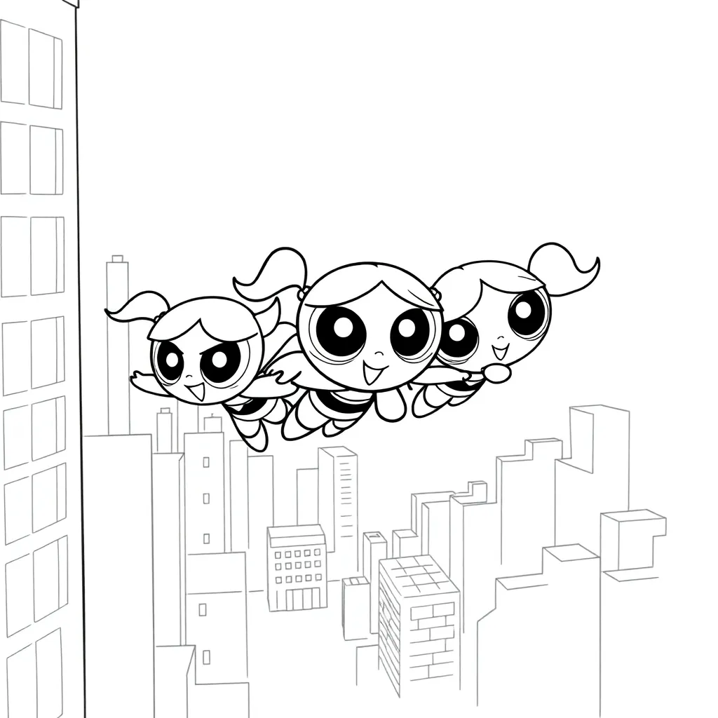 Powerpuff Girls coloring page
