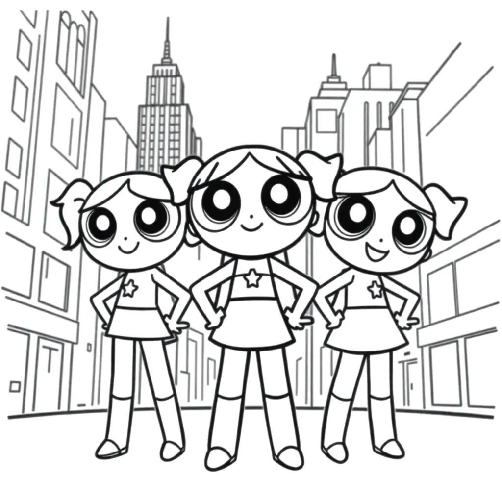 Powerpuff Girls coloring page