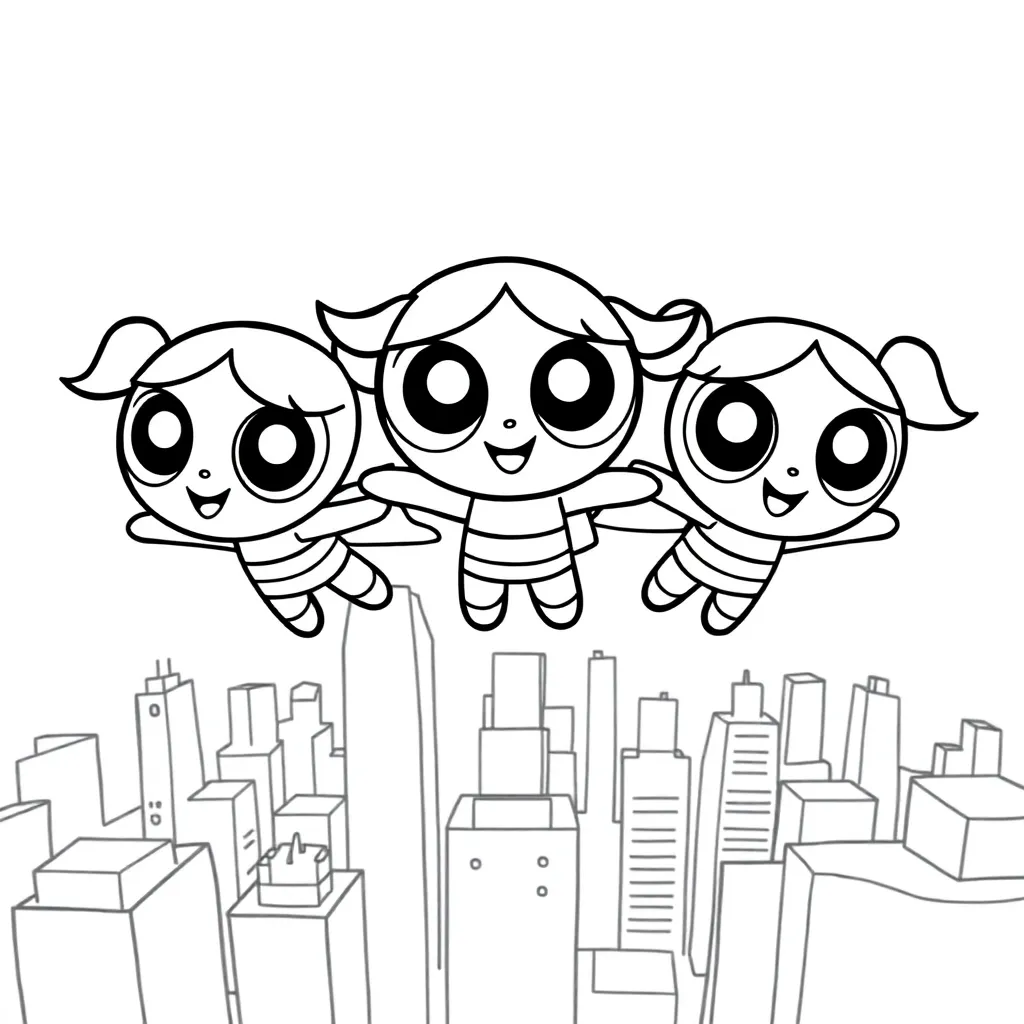 Powerpuff Girls coloring page