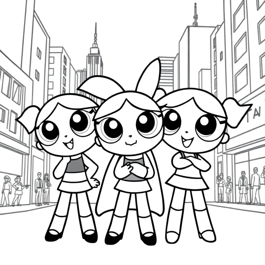 Powerpuff Girls coloring page