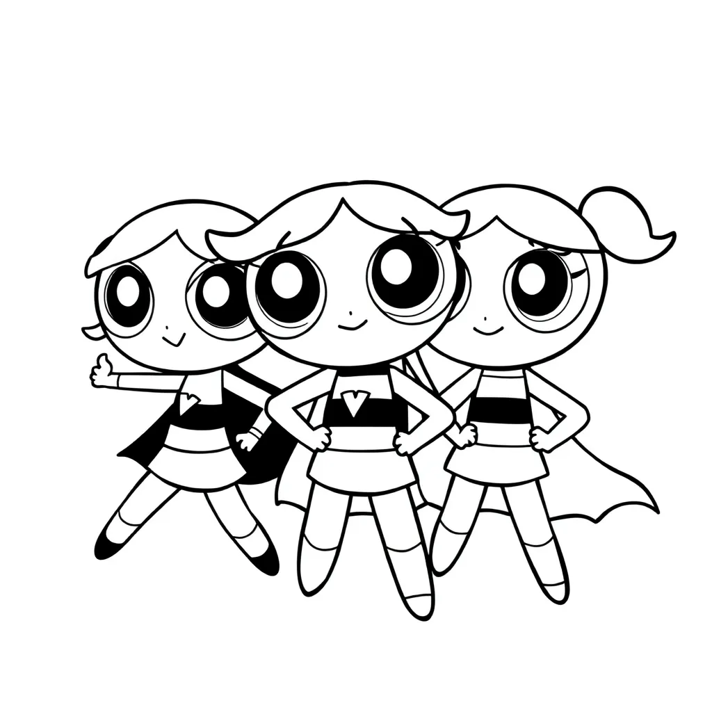 Powerpuff Girls coloring page