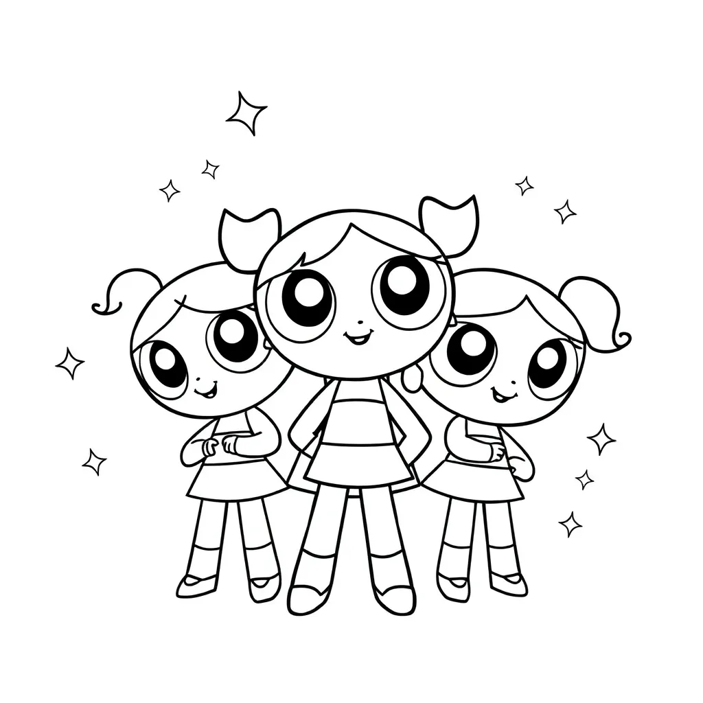 Powerpuff Girls coloring page