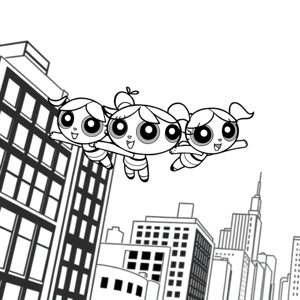 Powerpuff Girls coloring page