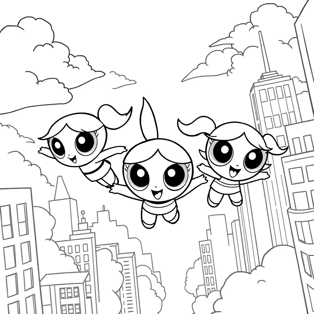 Powerpuff Girls coloring page