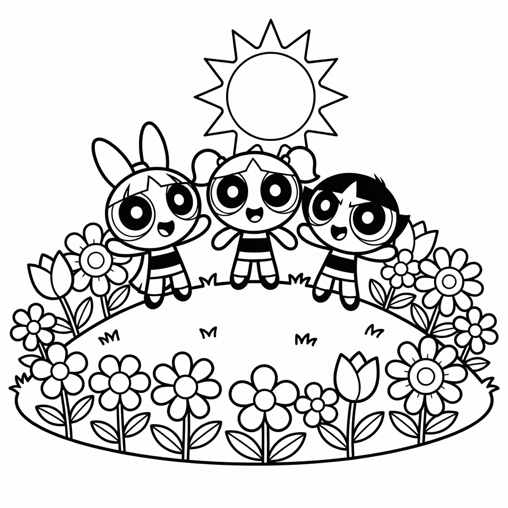 Powerpuff Girls coloring page