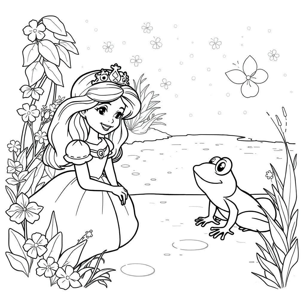 Princess And The Frog coloring page