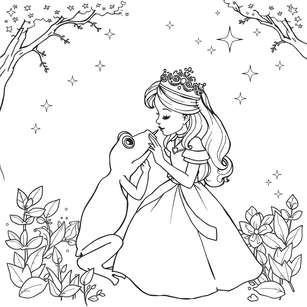 Princess And The Frog coloring page