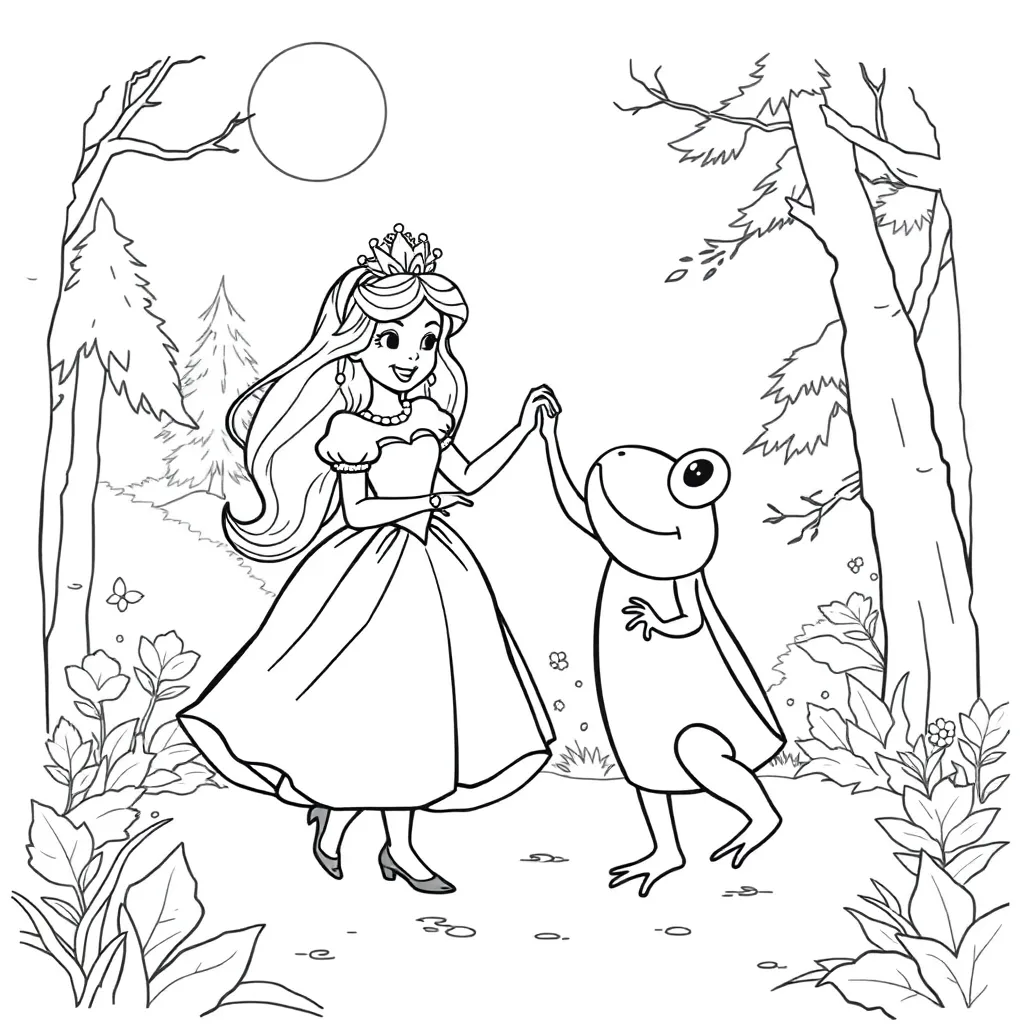 Princess And The Frog coloring page