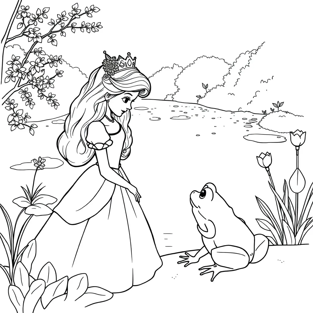Princess And The Frog coloring page